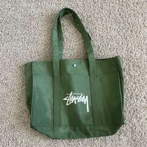 Stussy Military Green Small Tote Bag